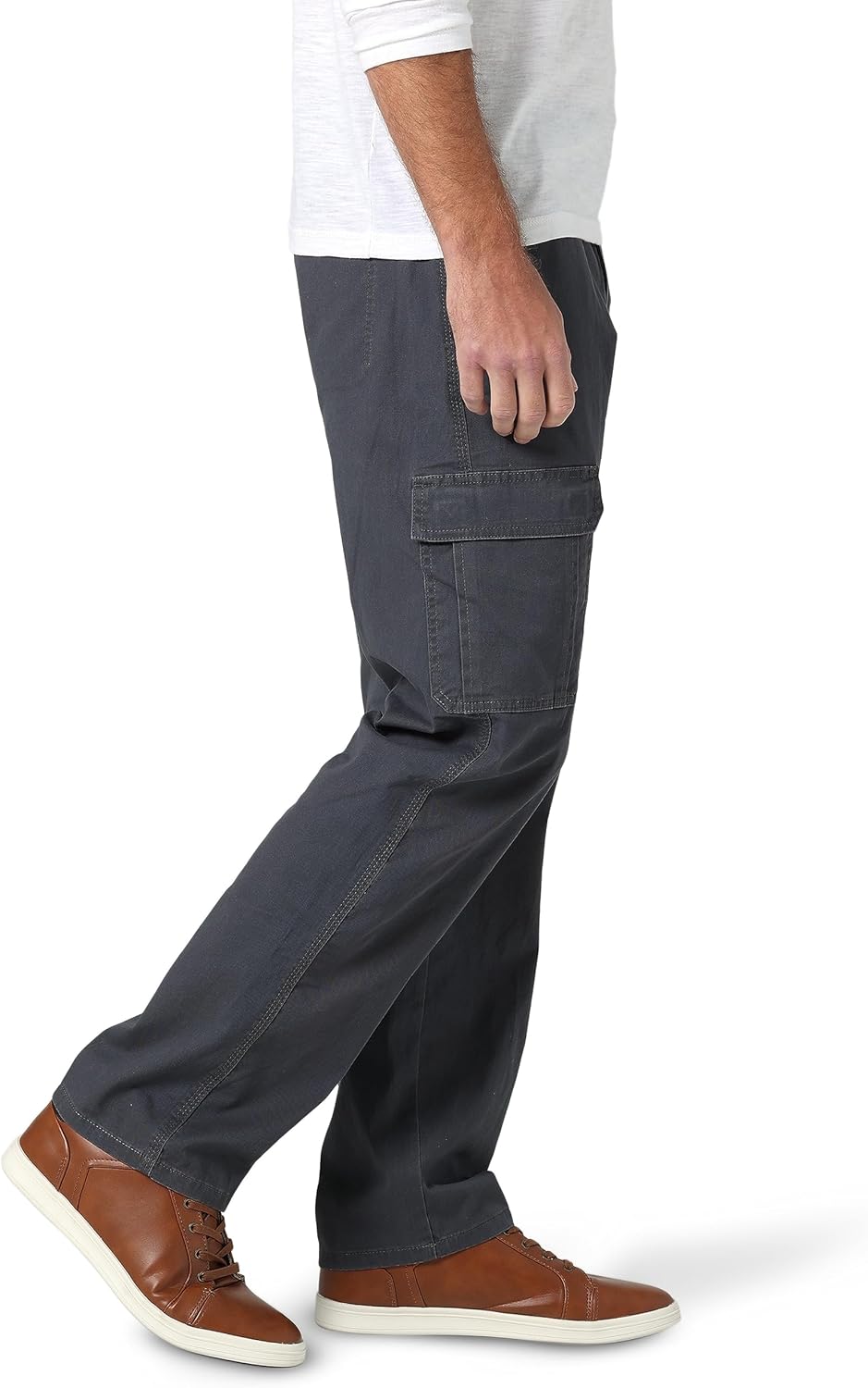 mens relaxed fit stretch cargo pant