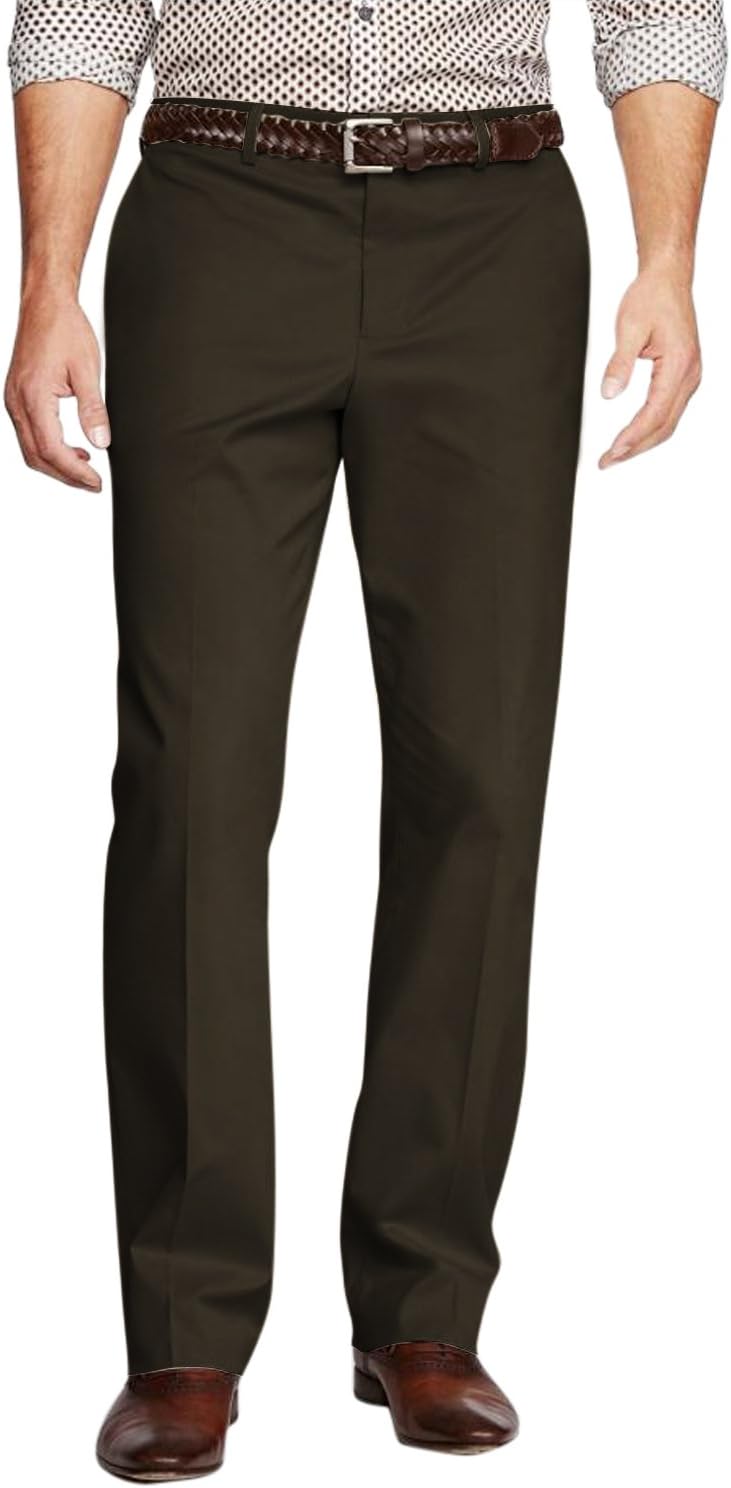 mens straight fit work wear casual pants 8104